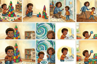 children story book illustration, children story, story book illustration