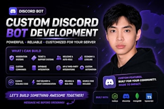 develop a custom discord bot with nodejs and discordjs