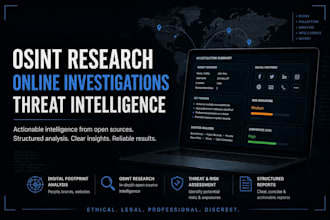 perform osint research and digital footprint analysis
