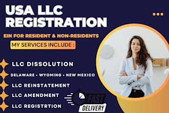 dissolve llc, file llc amendment, reinstate delaware, wyoming, new mexico llc