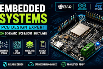 design esp32, arduino, stm32 pcb, schematic