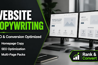 write high converting website copywriting and seo website copy