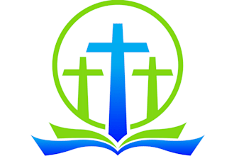 design modern christian church and religious logo