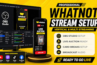 setup obs for whatnot vertical streams