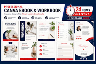 design brand workbook, redesign pdf guide, editable canva pdf workbook design