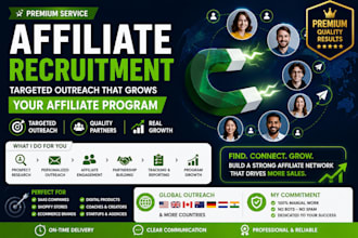 recruit affiliates with targeted affiliate outreach for your program growth