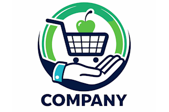 create a professional shopping and retail logo design