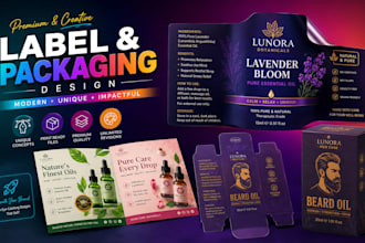 design, redesign, edit, or resize product label and packaging design