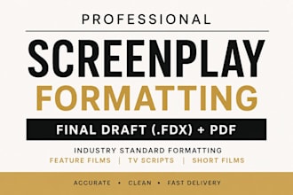 format or convert your script with final draft