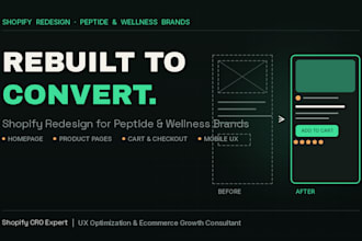 redesign your dtc peptide or wellness store to increase conversions and sales