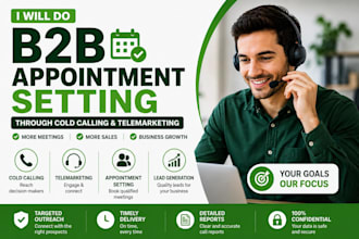 provide b2b appointment setting through cold calling and telemarketing