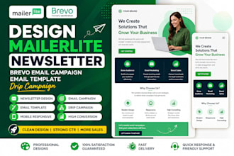 design mailerlite newsletter brevo email campaign email template drip campaign