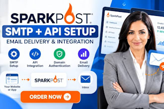 setup sparkpost SMTP sparkpost API integration sparkpost email delivery