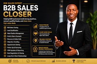 be b2b sales closer b2b sales representative pipeline sales closer salesperson