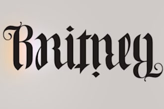 design a readable ambigram logo or lettering