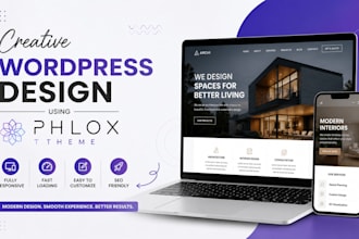 design a creative wordpress website using phlox theme