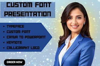 create custom font presentation logo design font custom font design typeface
