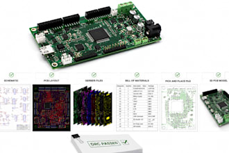 create manufacturing ready pcb design with gerber, bom, pick and place files