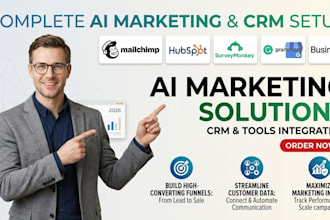 setup ai marketing tool CRM mailchimp surveymonkey hubspot  grammarly business