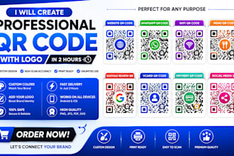 create professional qr code generator with logo in 1 day