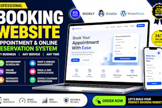 create booking website appointment website, online reservation system