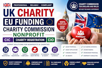 uk charity eu funding charity commission nonprofit cic charity registration cio