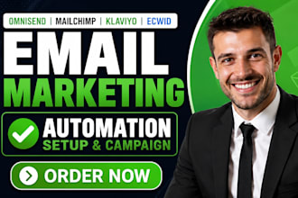 set up ecwid email marketing omnisend mailchimp   klaviyo automation campai