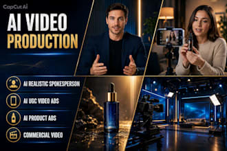 do ai realistic spokeperson, ai ugc video ads, ai product ads, commercial video