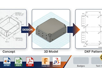 do 3d product modeling, 3d cad design, 3d printing and 3d cad product rendering