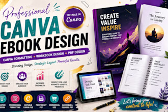 canva ebook design canva ebook formatting work book design pdf design