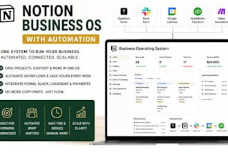 build your notion business os with CRM automation and team dashboards