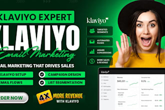 create klaviyo welcome series and email flow setup  optimization