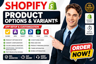 setup shopify product variant optis globo easify variant option king product