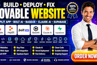 build deploy lovable website fix replit app bolt ai base44 claude ai supabase