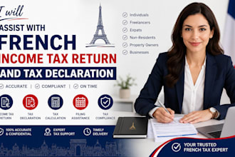 assist with french income tax return and tax declaration