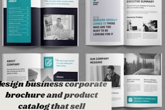 design business corporate brochure and product catalog that sell