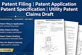 patent filing patent application patent specification utility patent claims