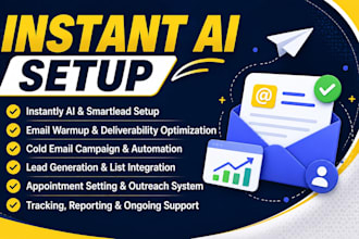do email outreach with instantly ai smartlead warmup and appointment setting