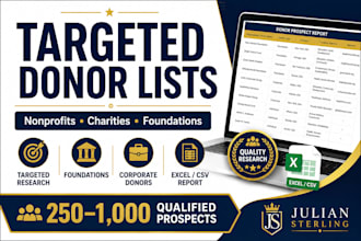 generate a targeted high value donor prospect list for your nonprofit