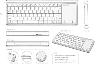 design ergonomic wireless, gaming mechanical keyboard products for manufacturing