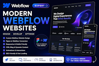 design webflow website webflow landing page figma to webflow webflow expert