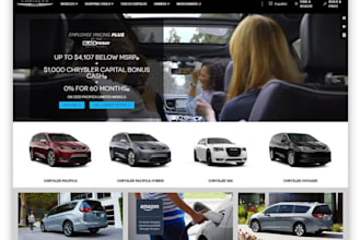 design car dealership website, car rental website, automotive website