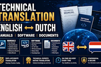 translate and localize technical documents between english and dutch
