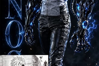do hero style wallpaper for any characters whether real life person or fictional