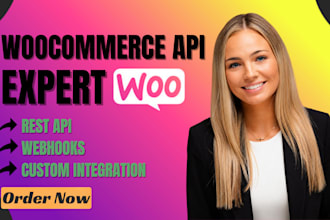 build woocommerce API integration, rest API, xml webhooks and custom automation