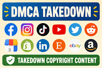 remove copyright infringement,  leaked and negative  content  by dmca