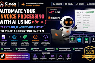 automate invoice processing with ai using n8n to extract to accounting system