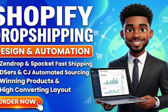build a premium shopify store using zendrop, dsers, spocket, and cjdropshipping