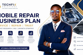 write mobile repair phone device service mobile shop eletronic business plan