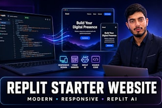 build your website or web app using replit ai